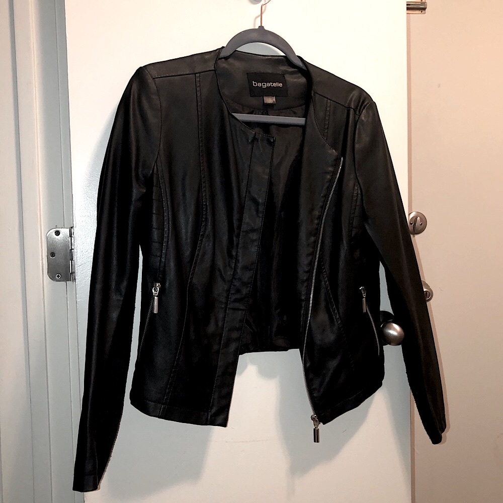 Bagatelle Faux-Leather Jacket - L